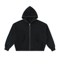 Full-Zip Boxy Hoodie