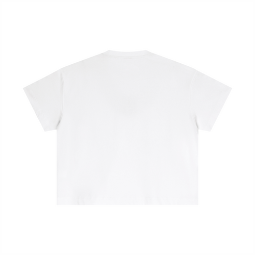 Plain white t-shirt on a white background