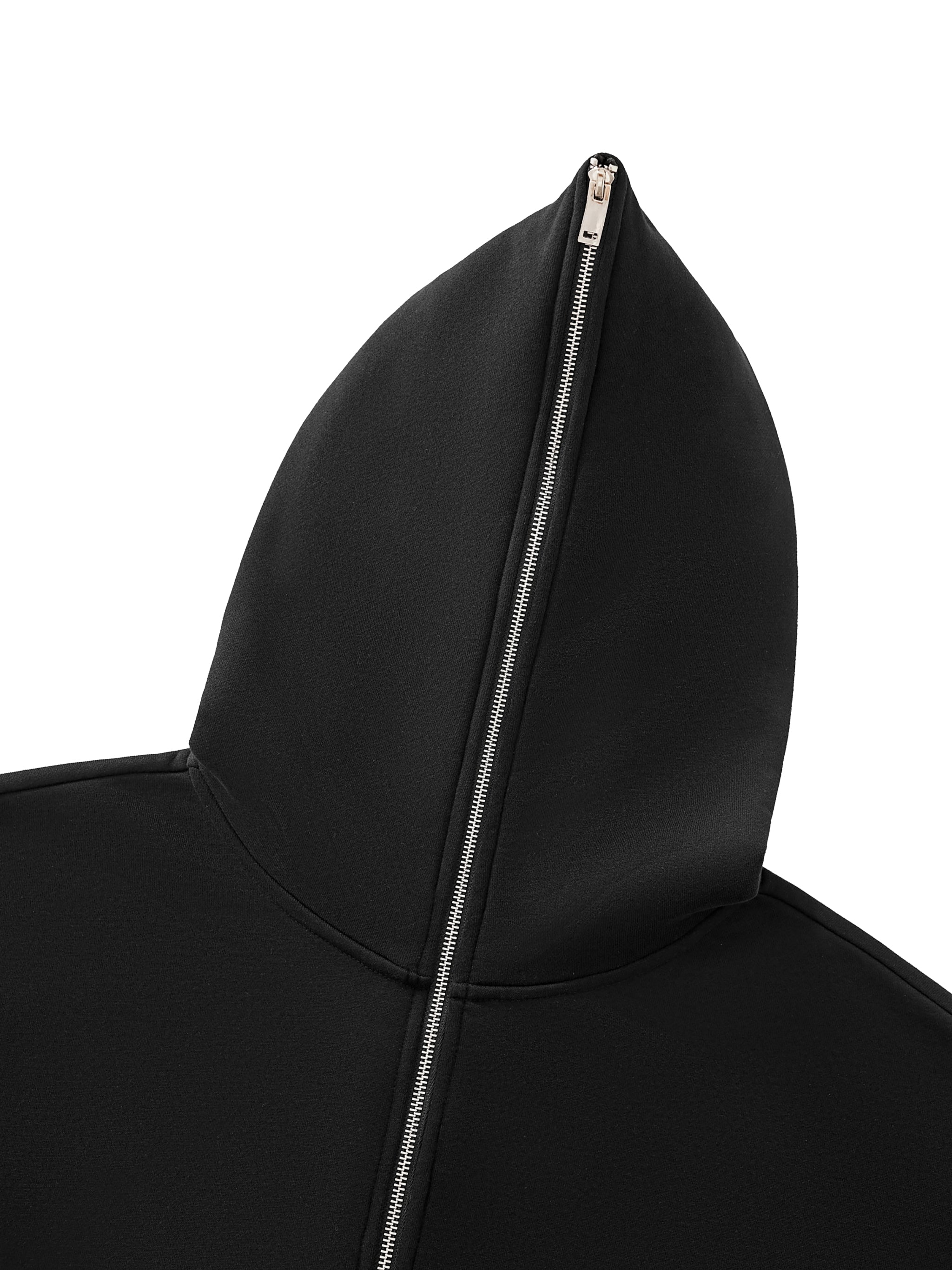 Full-Zip Boxy Hoodie